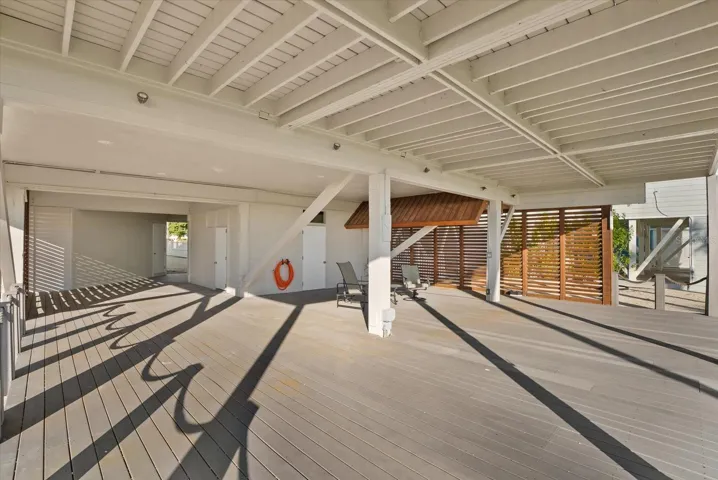 Under home deck