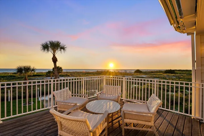 Beach views from main balcony