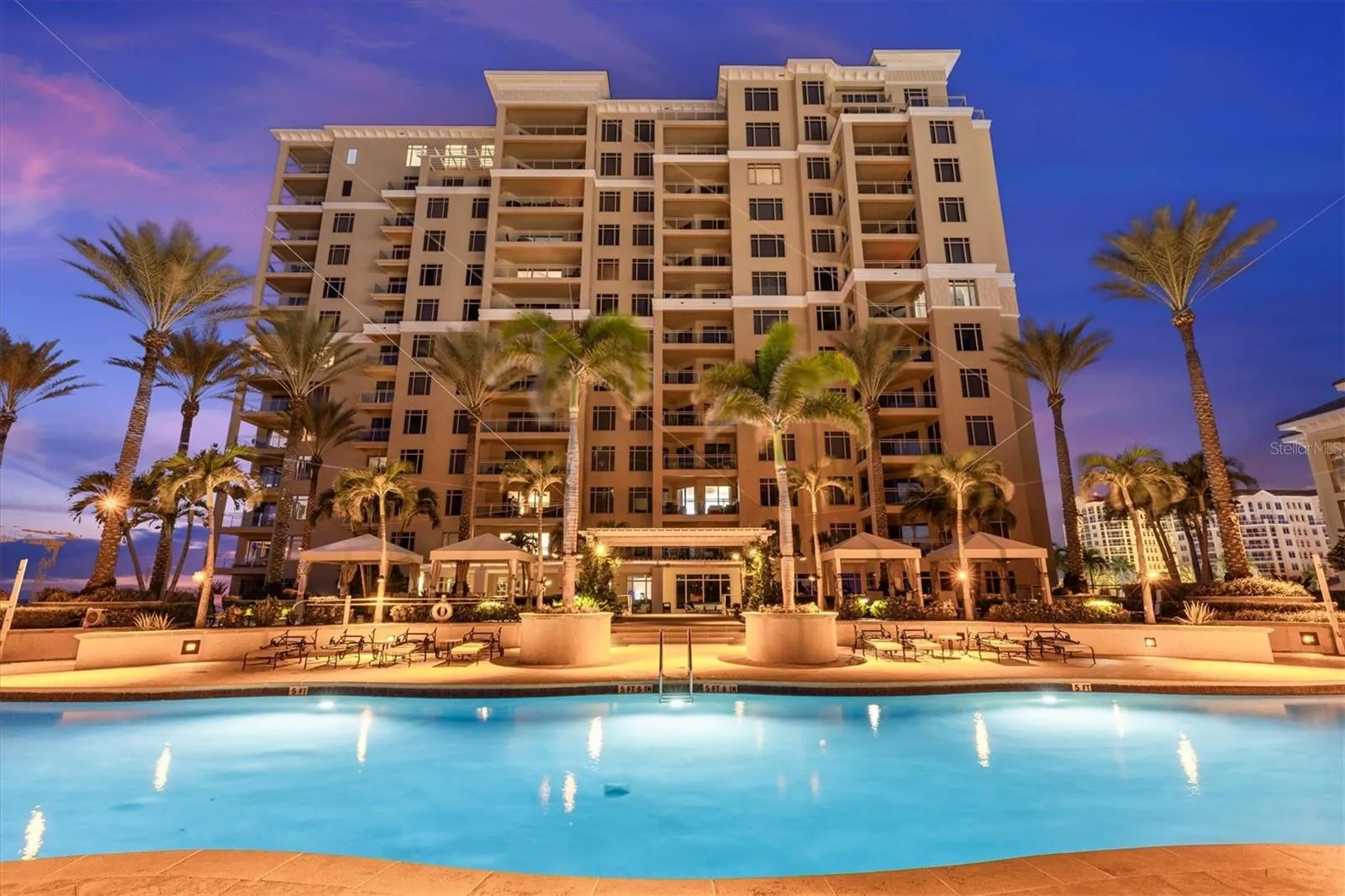 Beautiful Gulf and Clearwater Beach views from this well-maintained Sandpearl residence.