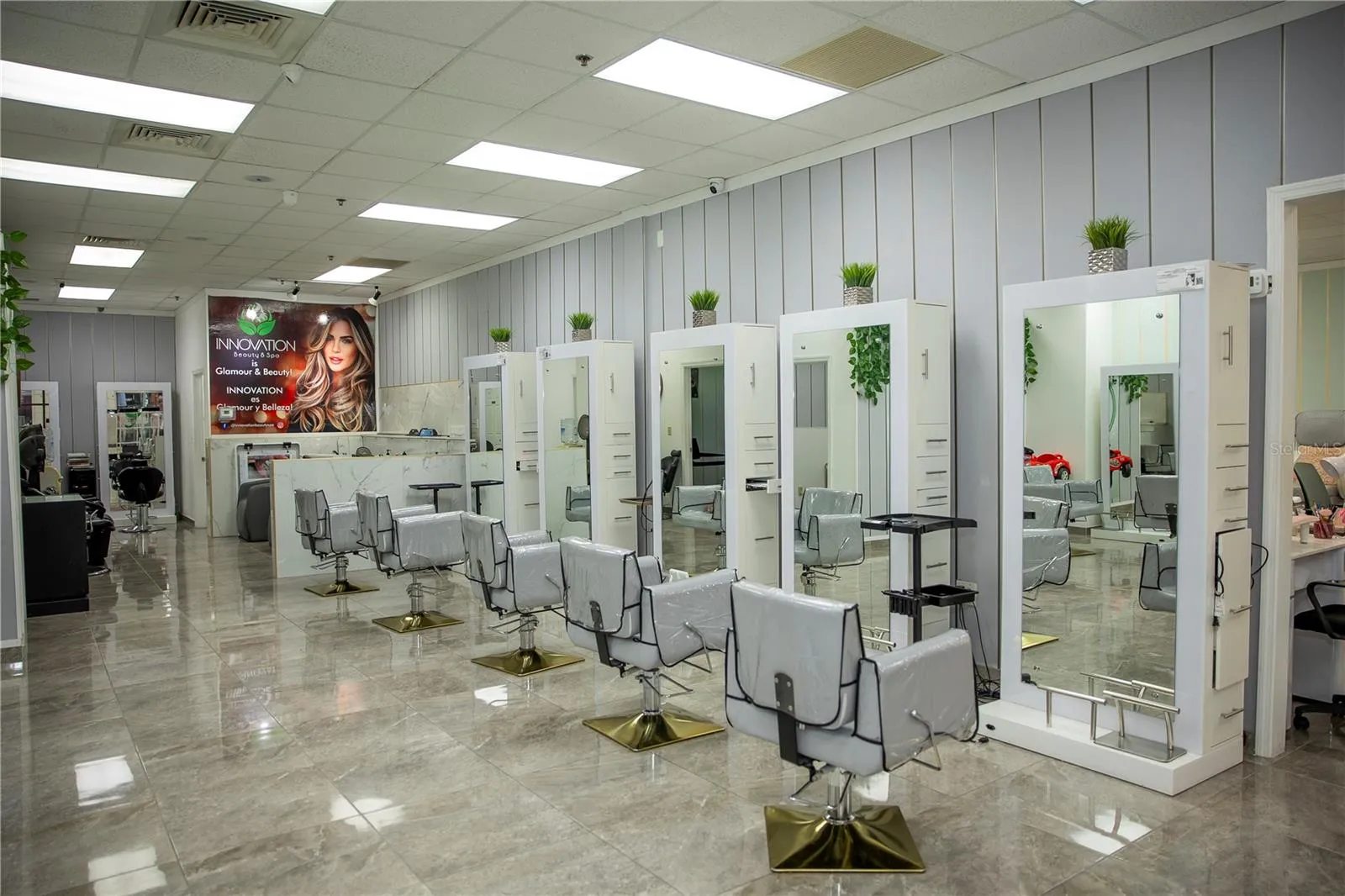 8 stylist chairs