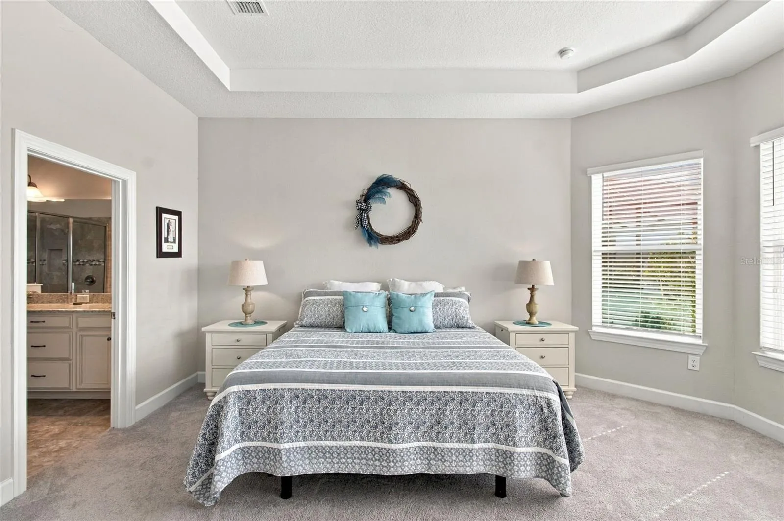 Primary Bedroom: Tray Ceiling