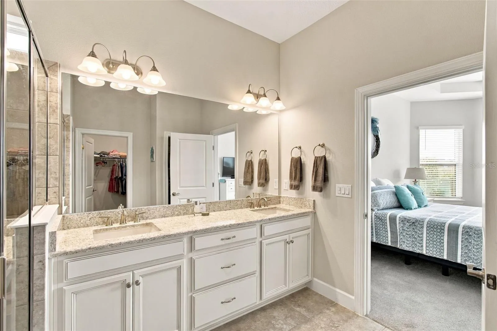 Primary Bathroom: Raised Vanity