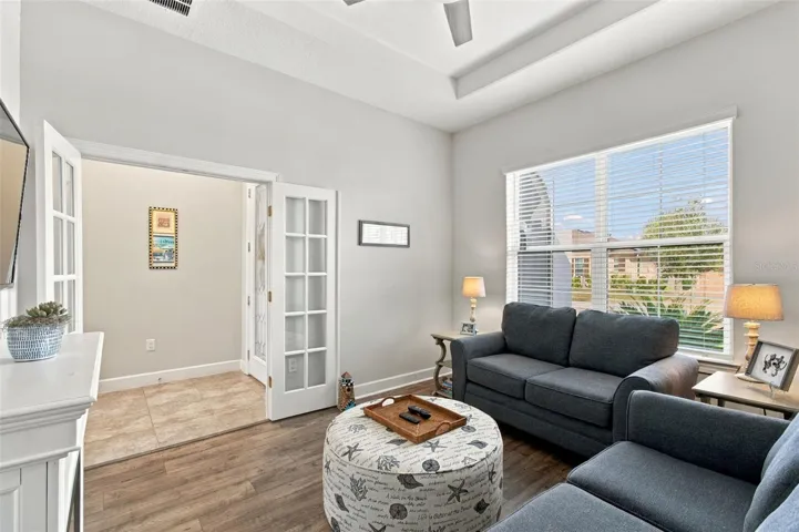 STUDY/Den with double doors
