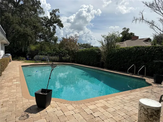 Pool with pavers