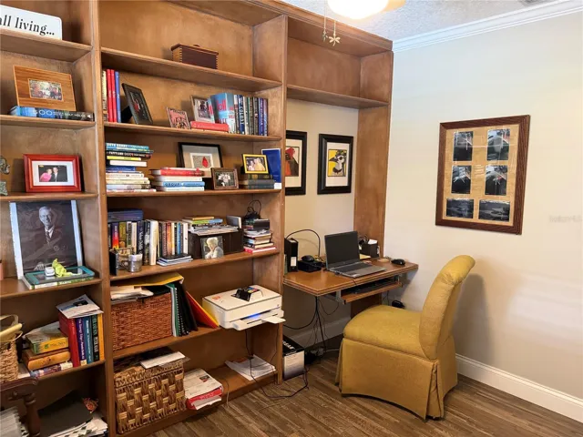 Office/5th bedroom with built-ins