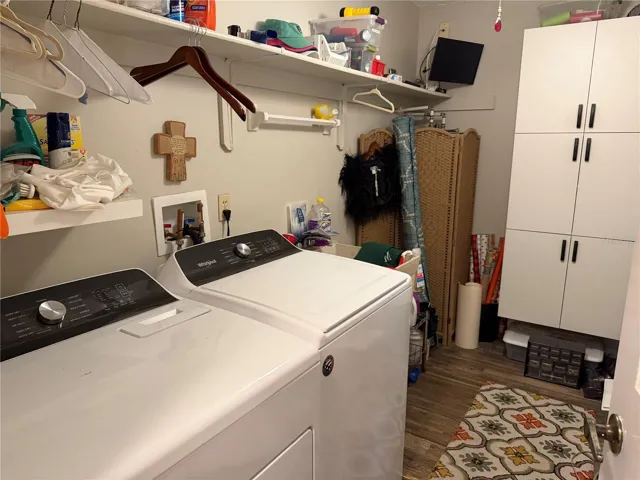 Inside launfry room with utility sink