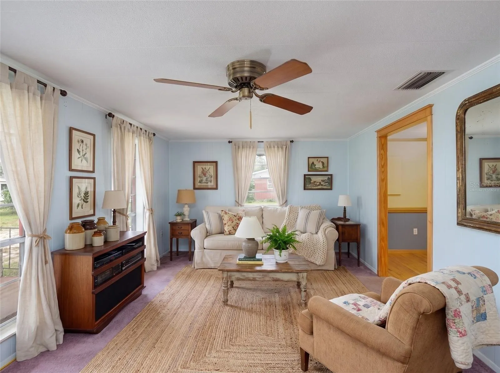 Living Room Virtually Staged