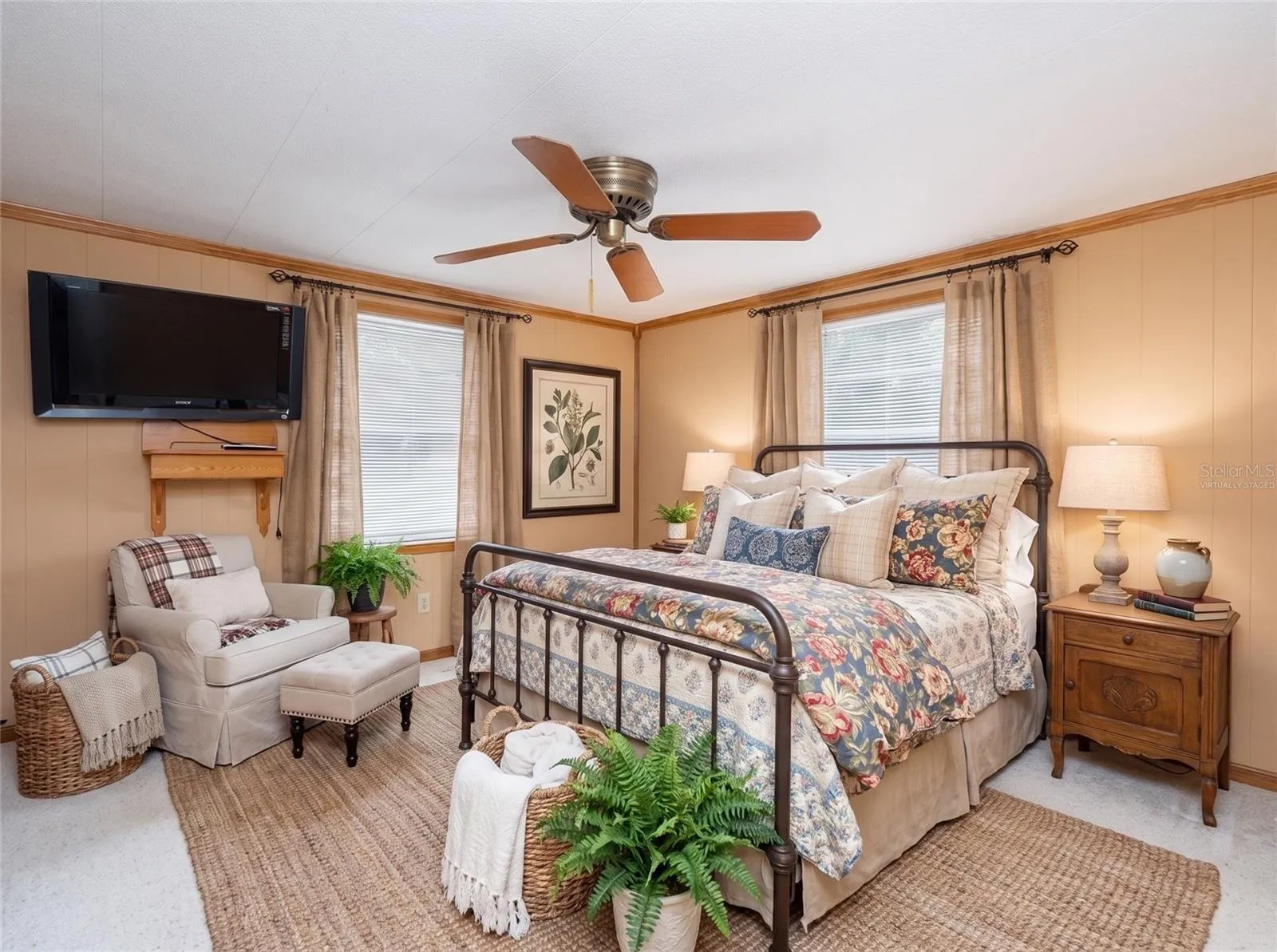 Primary Bedroom Virtually Staged