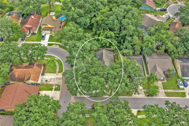 Notice all the green area behind the house, so no backyard neighbors.