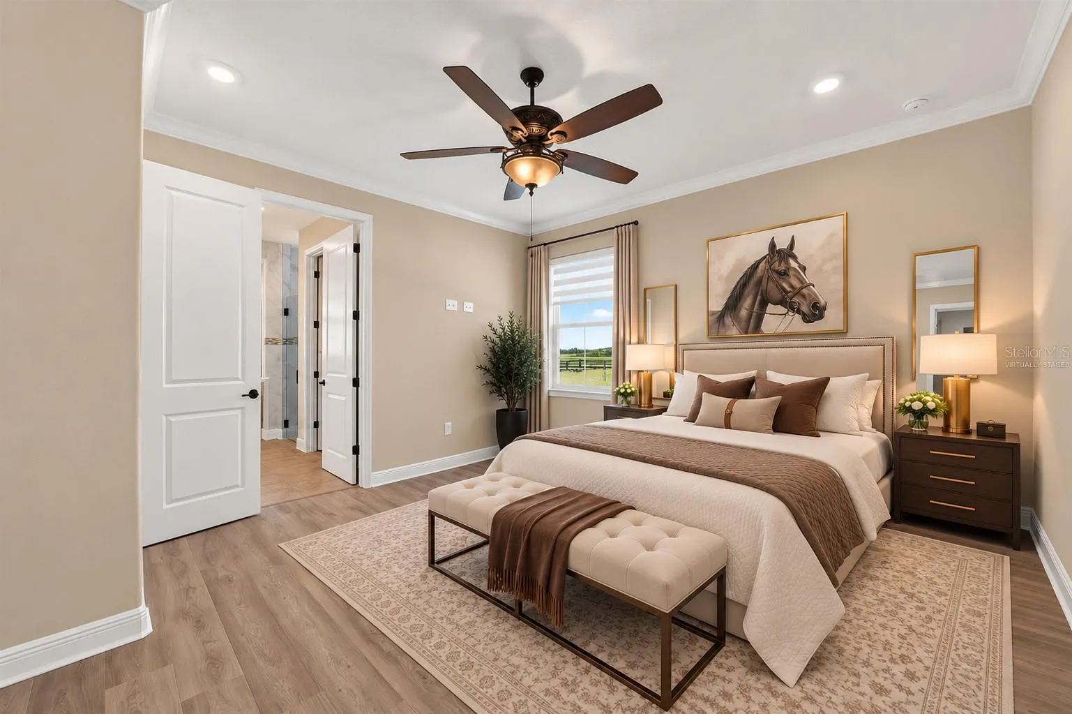 Virtually Staged Second Primary Suite