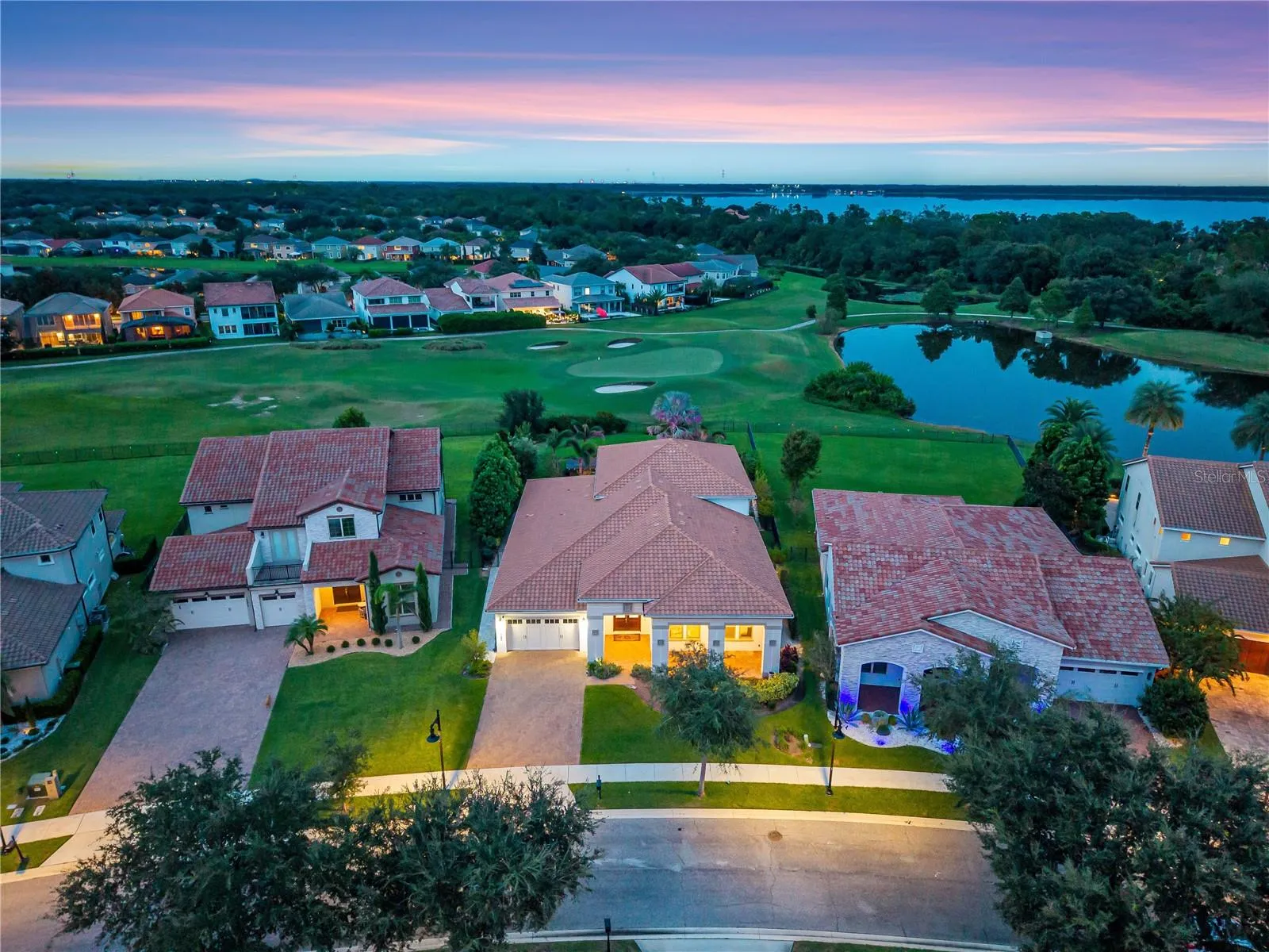 Premier Lot on 11th Hole with golf and water views