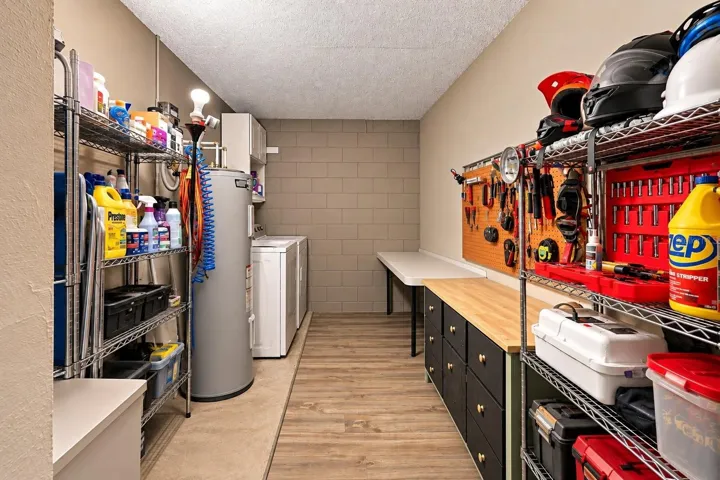 Storage area utility area.