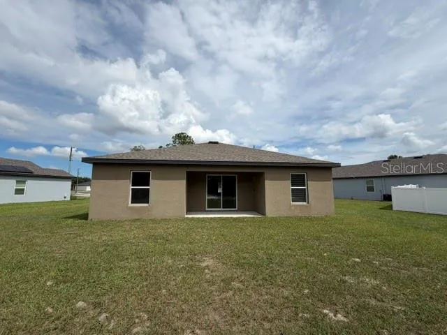 Rear View with Yard