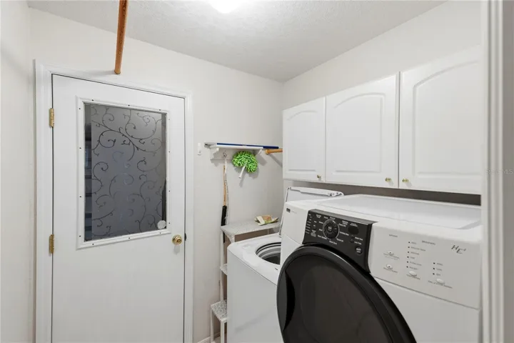 laundry room opens to the garage