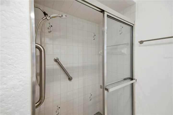 sparkling clean shower