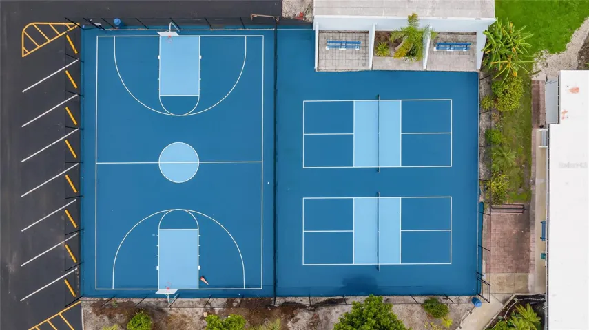 Basket Ball and Bocce Ball Courts