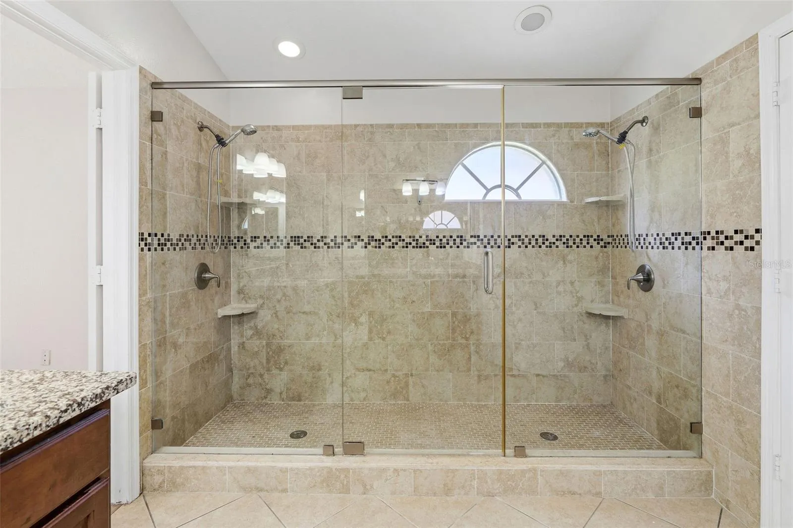 MASTER SHOWER WITH DUAL SHOWER HEADSMASTER BATHROOM WITH DUAL SHOWER WITH DUAL SHOWER HEADS