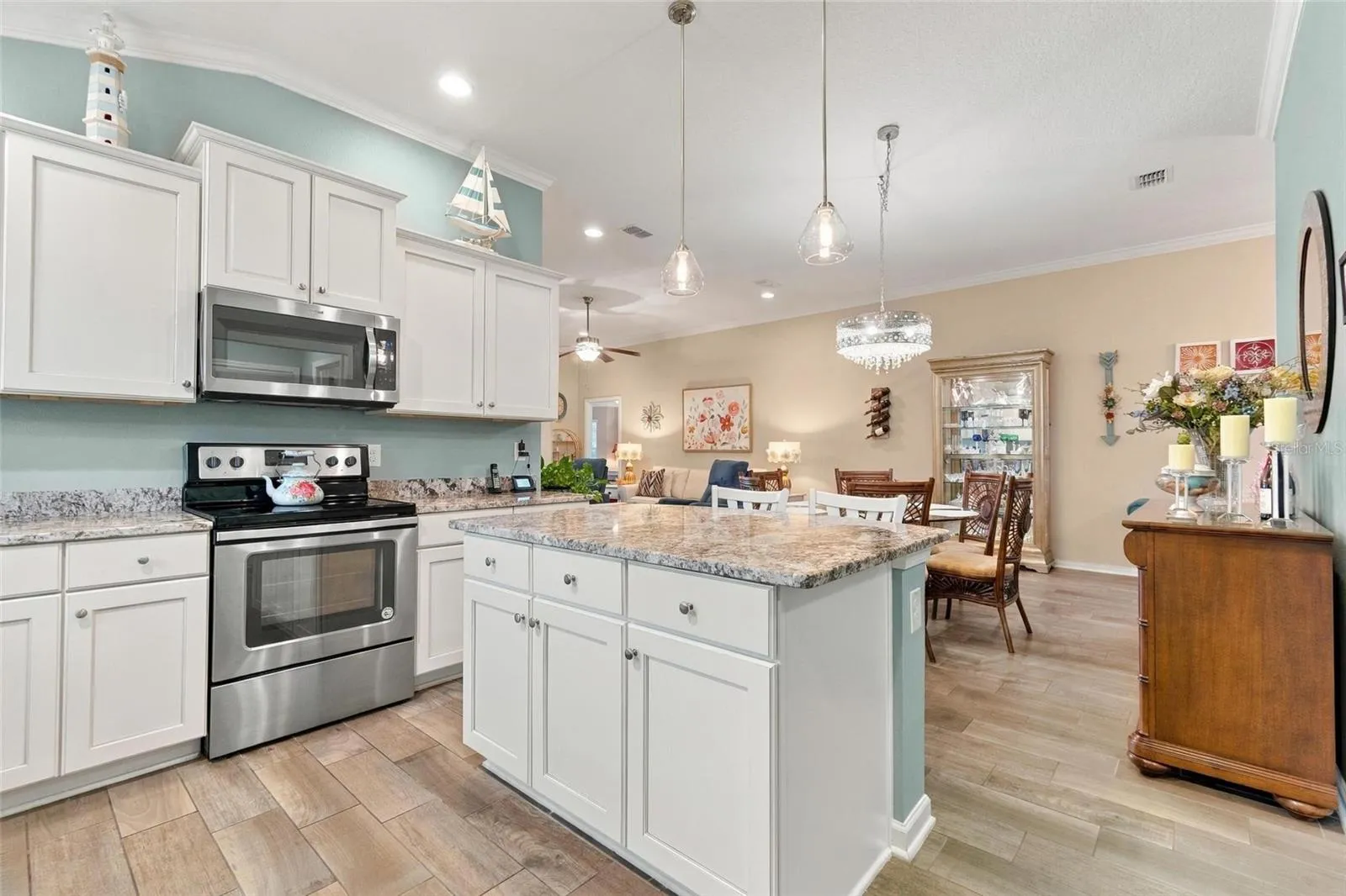 Kitchen with stainless appliances