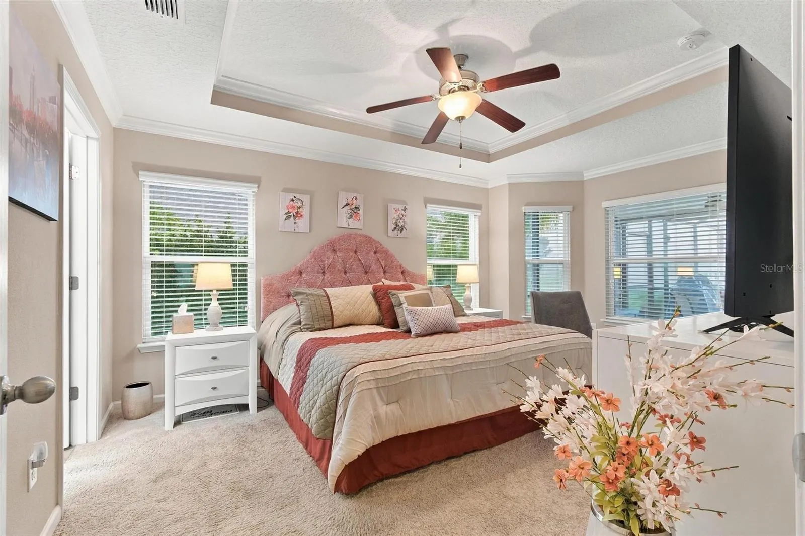 Primary bedroom 2 with tray ceiling