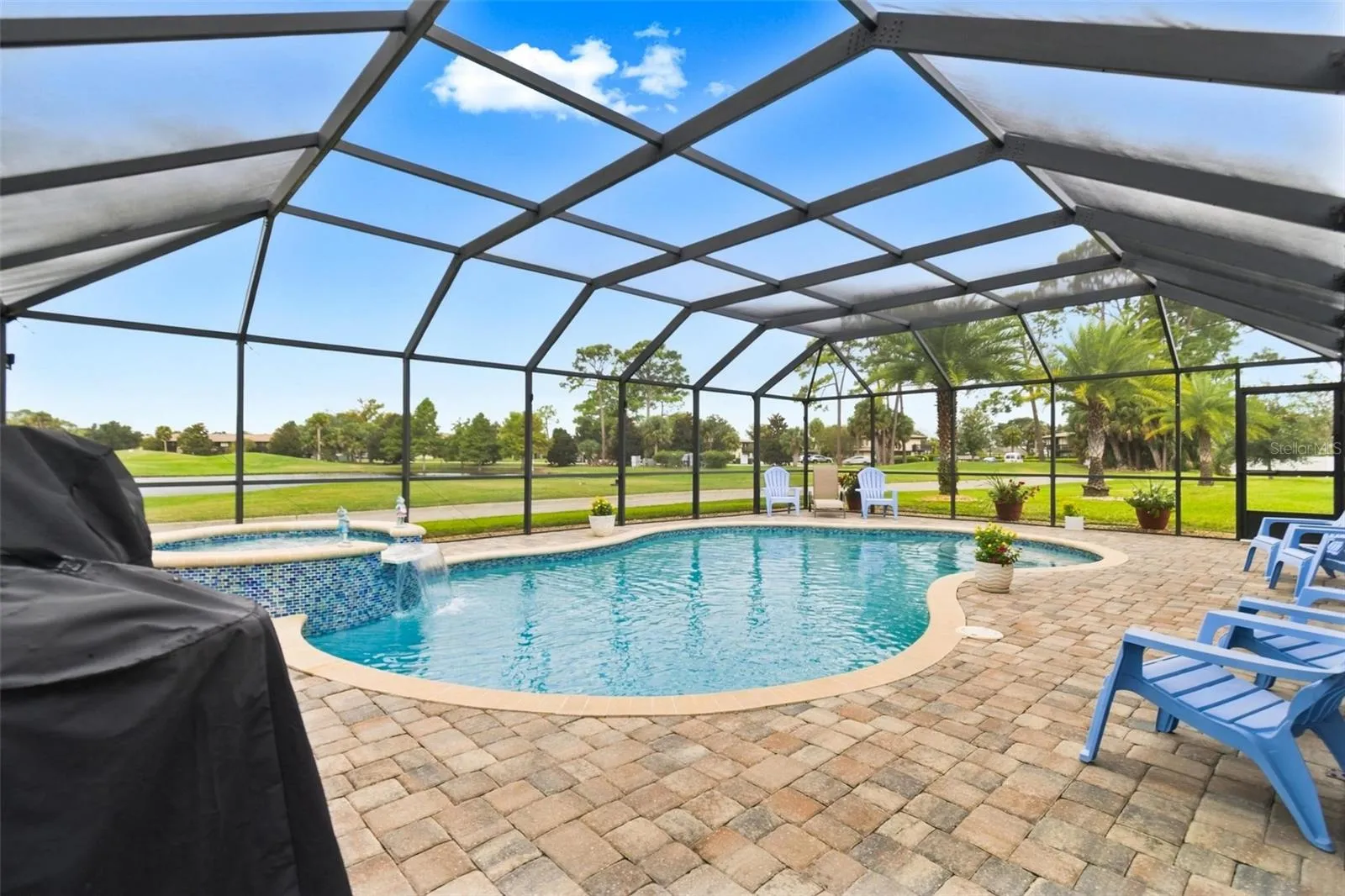 Saltwater heated pool