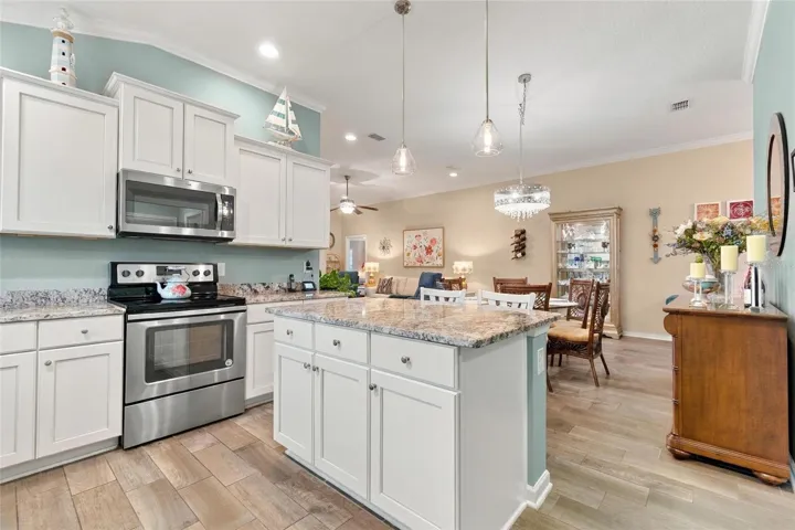 Kitchen with stainless appliances