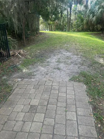 Pathway to pier and kayak launch