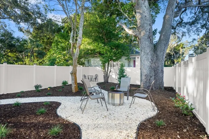 spacious backyard