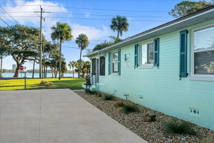 Looking from house to Riverfront