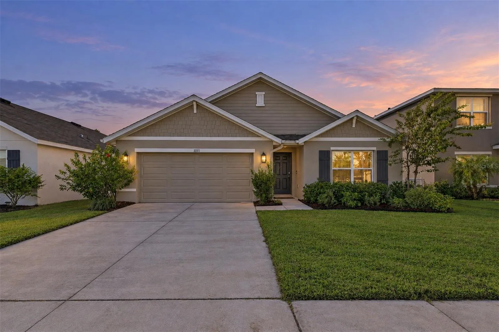 Front Exterior - Virtual Twilight - 1011 Tidal Rock Ave
