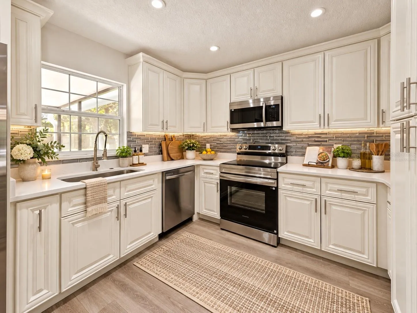 Virtually Staged Kitchen Sink &amp; Appliance Suite