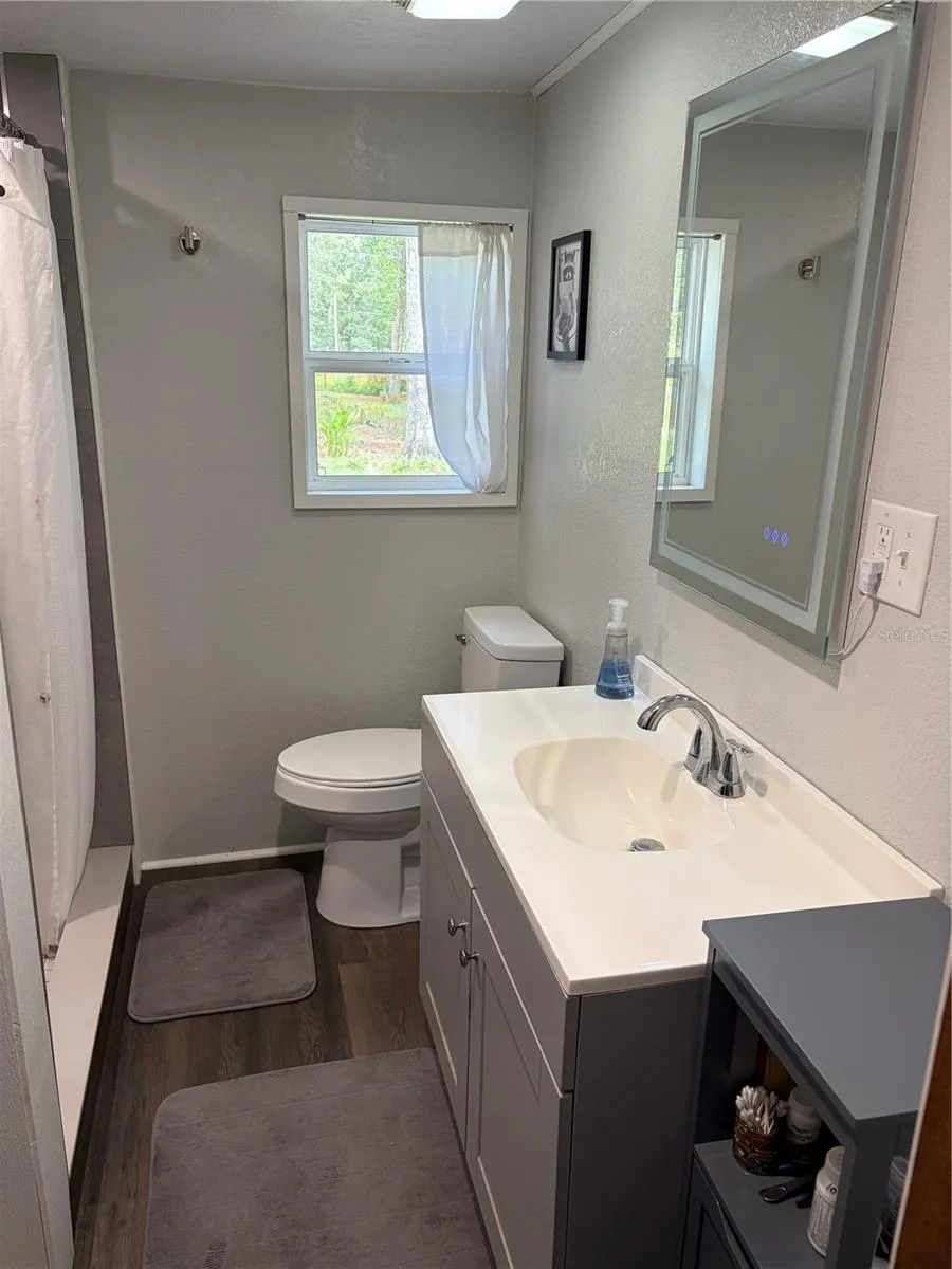 one bathroom