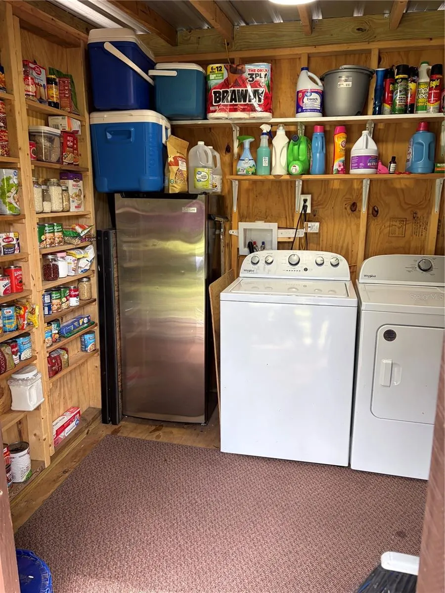 laundry, extra pantry for many months
