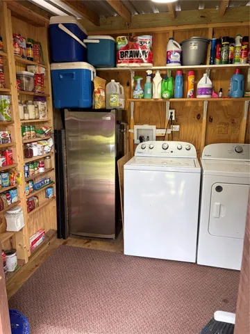 laundry, extra pantry for many months
