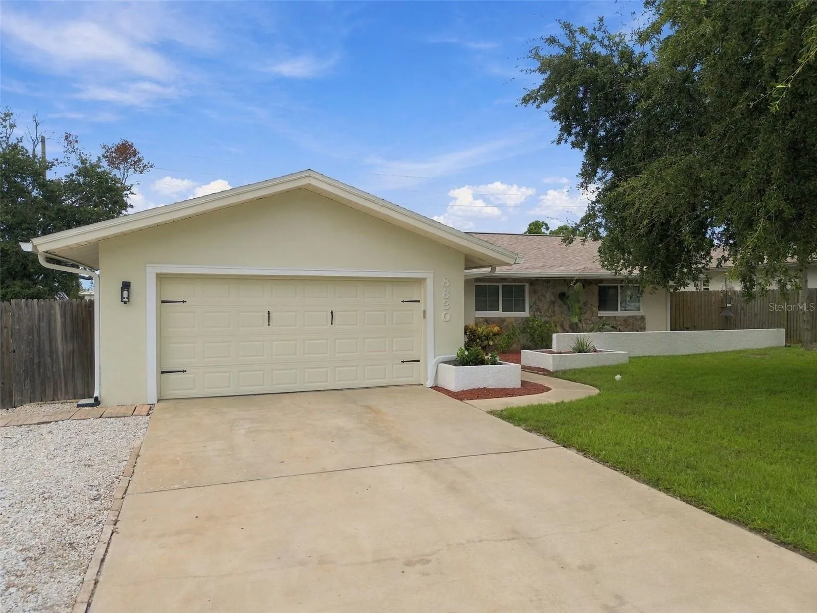 2 car garage and extra parking