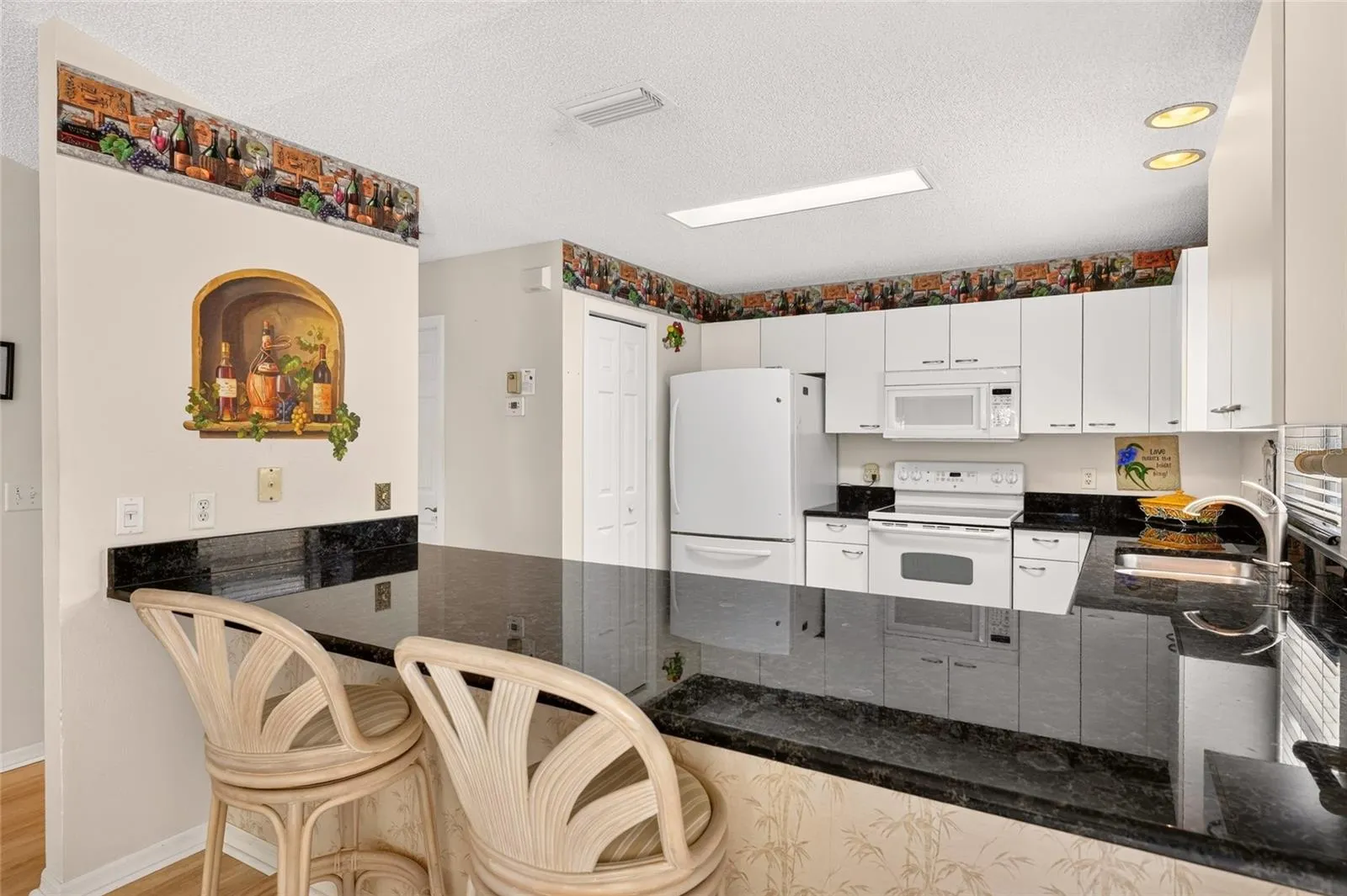 View into the kitchen
