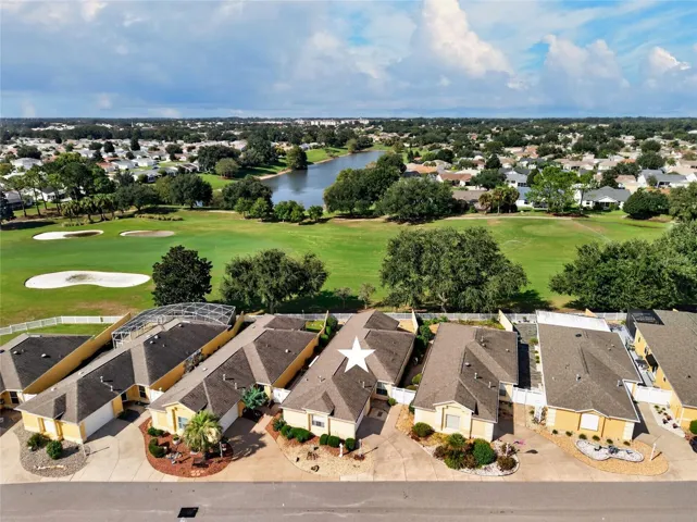 Aerial view of villa