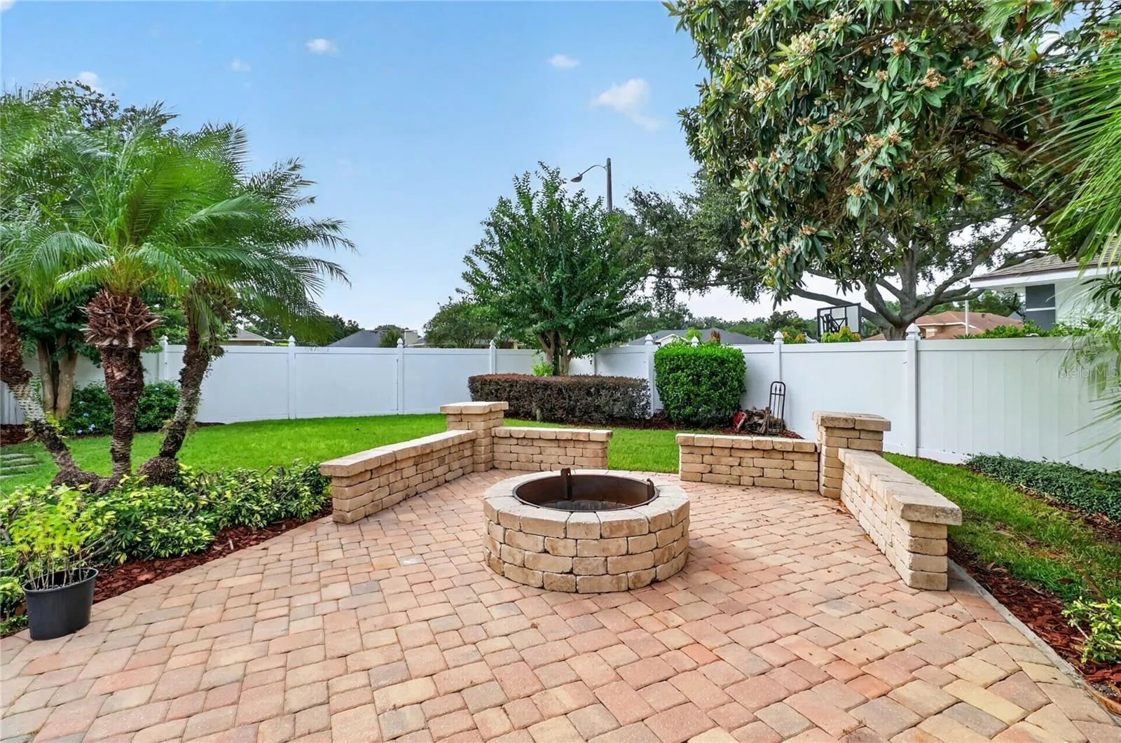 Fire Pit and Wall Seating