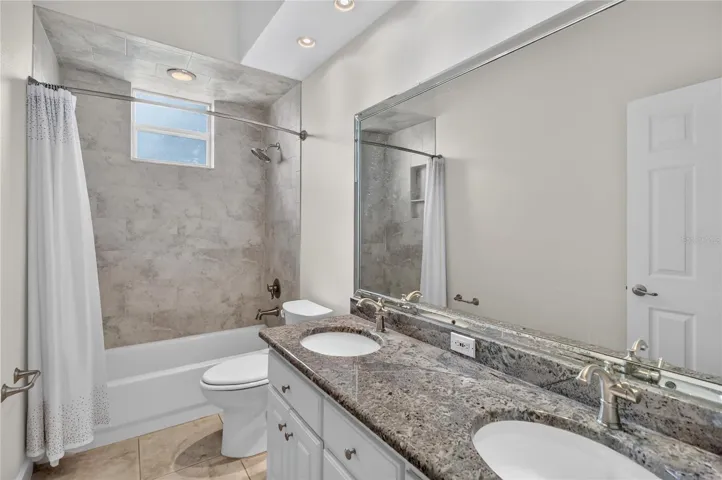 Bathroom with Double sinks and Granite