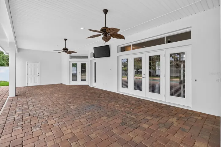 Back Porch with Pavers