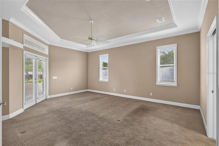 Master Bedroom with French Doors out to Lania