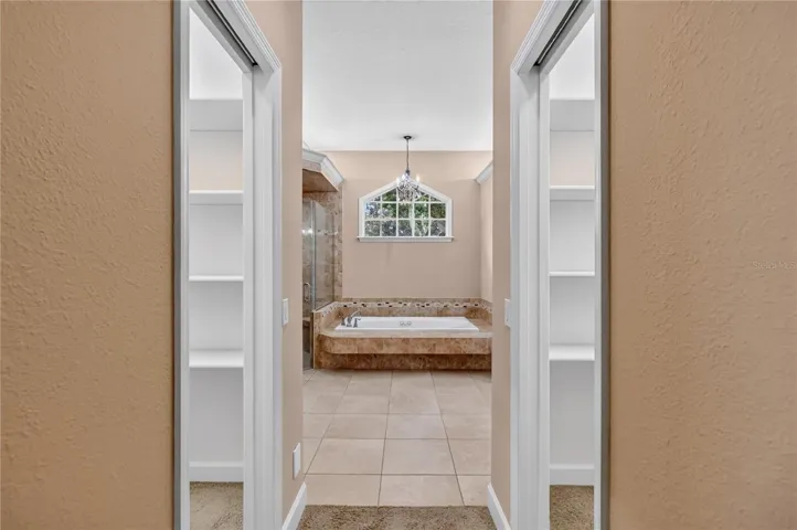 View of master bathroom
