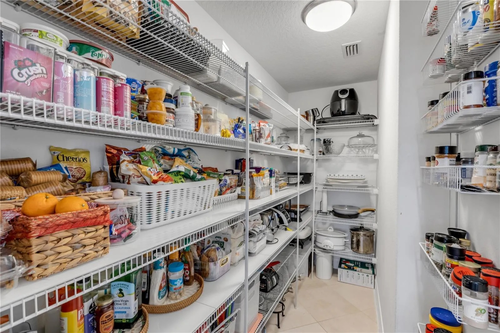 Spacious Walk-in Pantry.