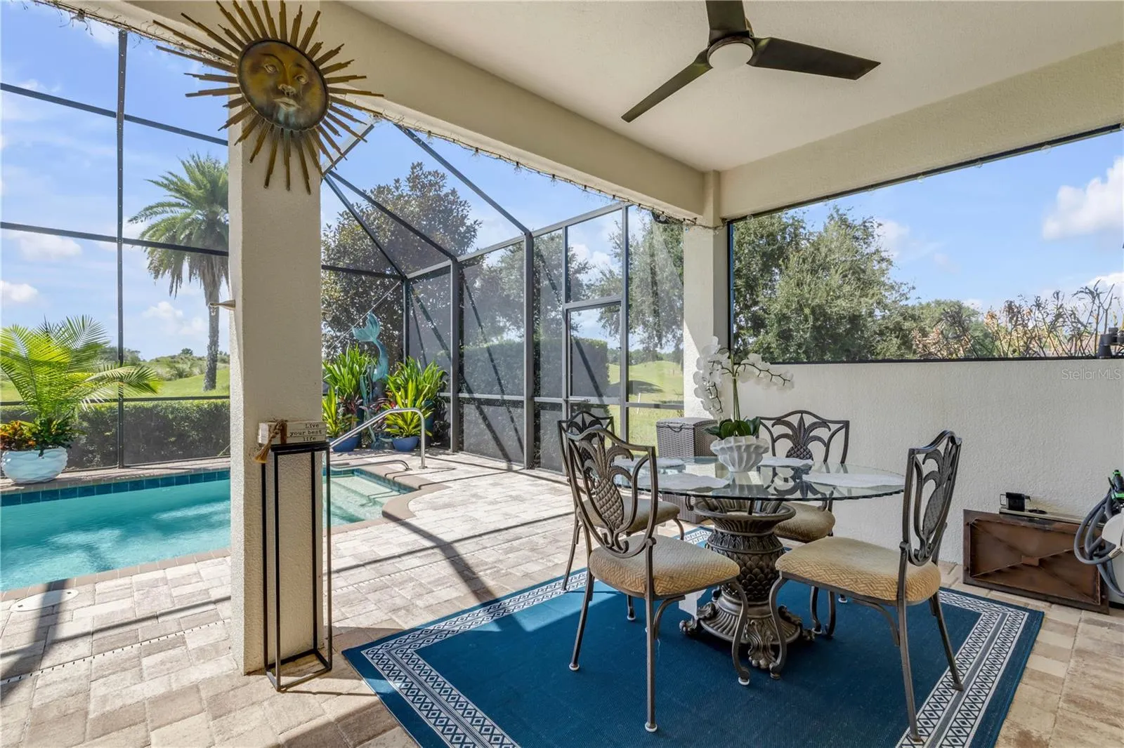 Outdoor dining area