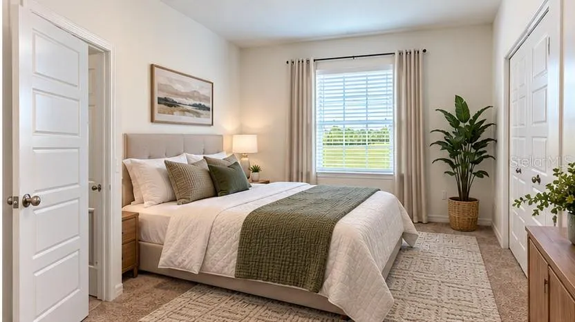 Staged master Bed