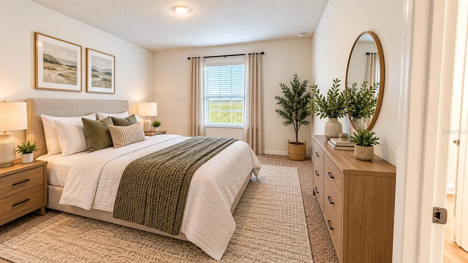 Staged Master Bed