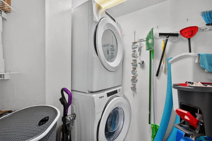 In Unit Laundry stacked washer and dryer