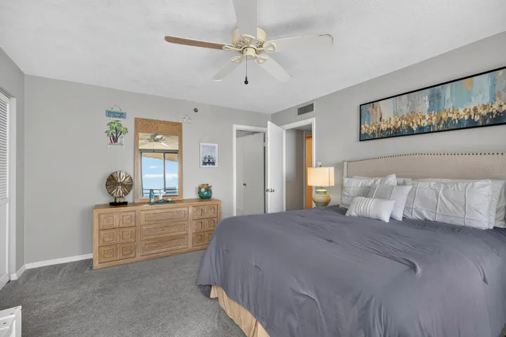 Bedroom facing hallway