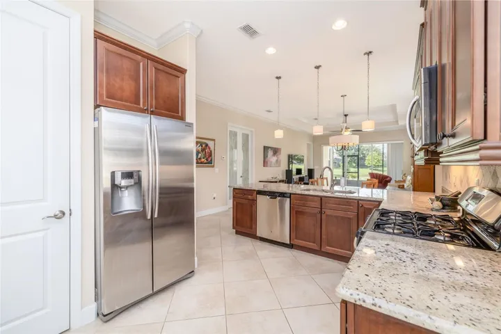 Kitchen and pantry, gas range
