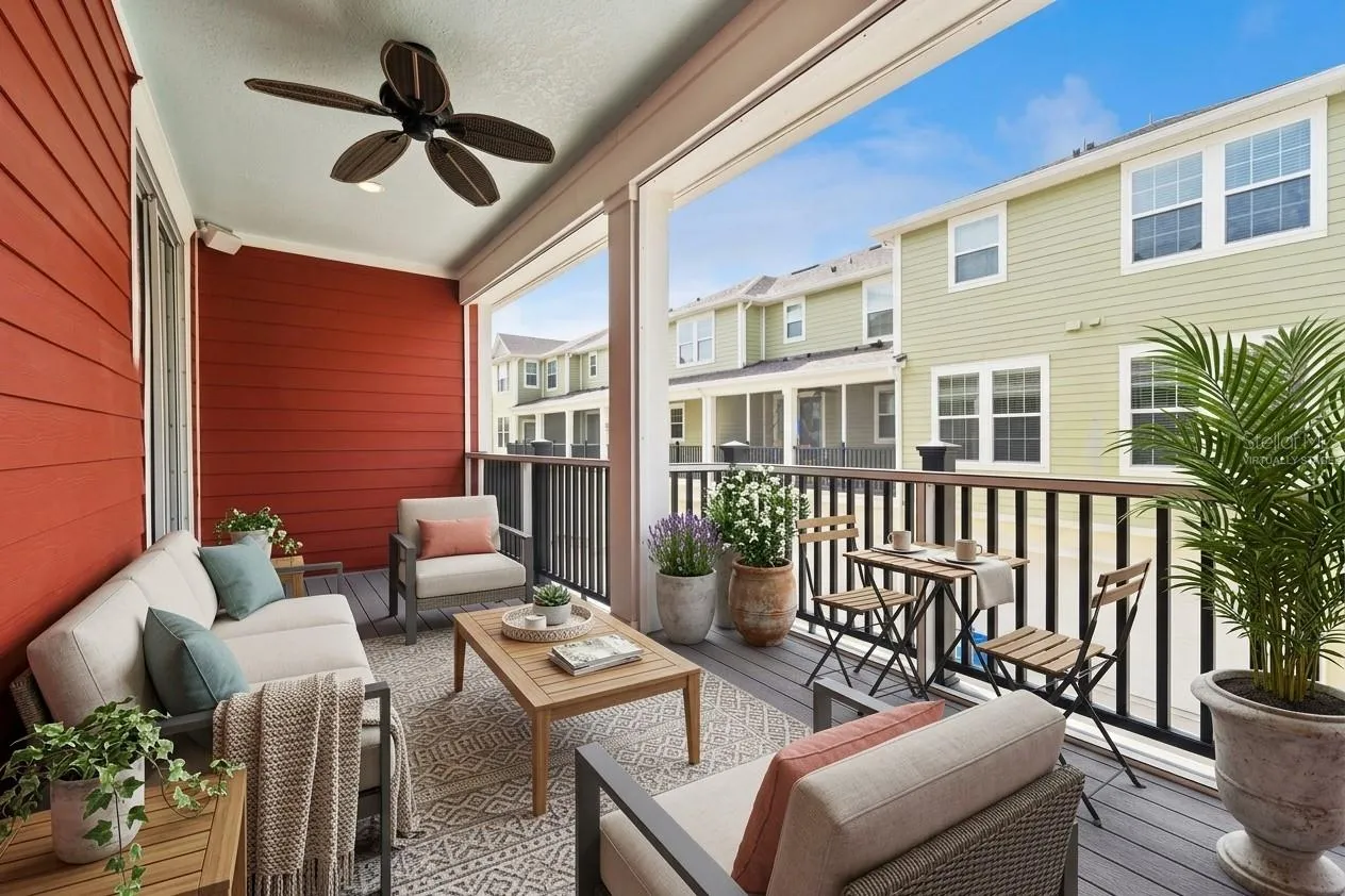 Virtually Staged Balcony