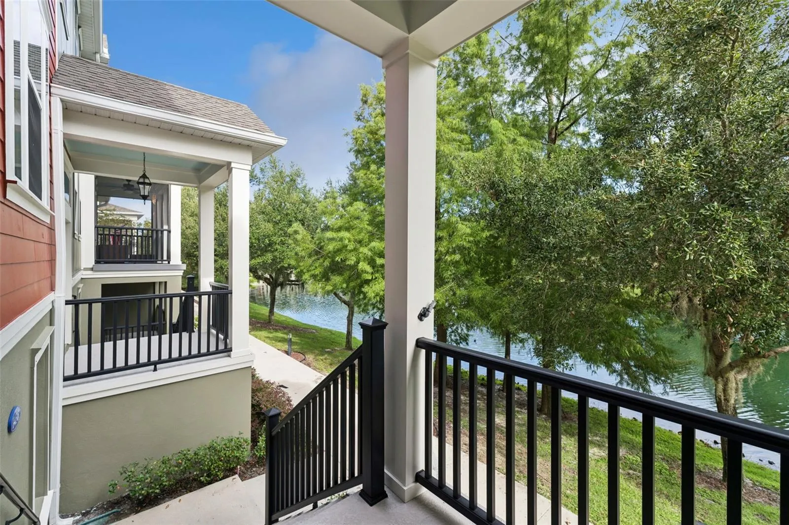 Front Porch View -Overlooking the Pond
